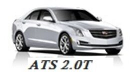 Silver cadillac ats 2.0t sedan.