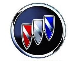 Buick's tri-shield logo against a dark background.