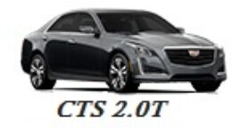 Silver cadillac cts 2.0t sedan.