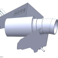 3d cad model of an aftermarket car part.